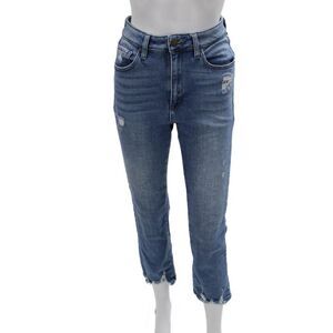 JBD Womens High Rise Ankle Cropped Blue Jeans Size 26